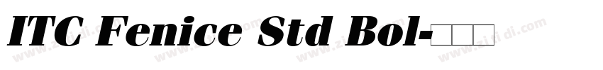 ITC Fenice Std Bol字体转换